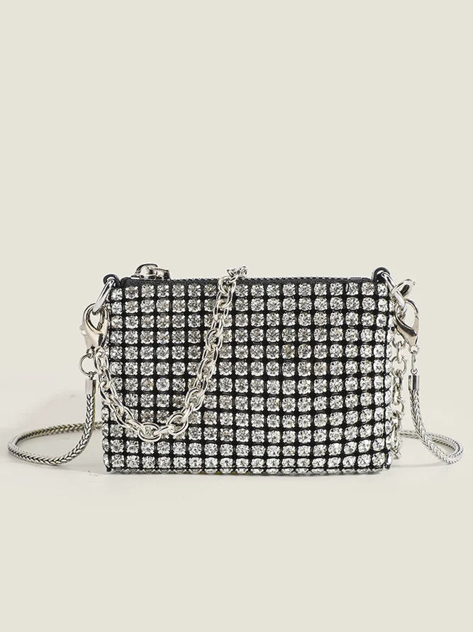 INC International Concepts Clutch Bag Purse Box Strass Black Party: Handbags:  Amazon.com